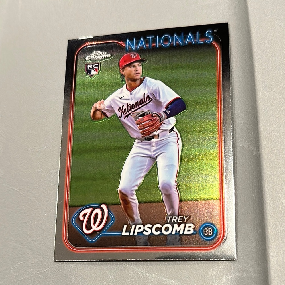 Topps Red and White Accents Baseball Card